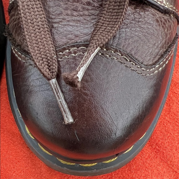 Dr. Martens Brown Leather Women's Oxfords - Picture 9 of 11